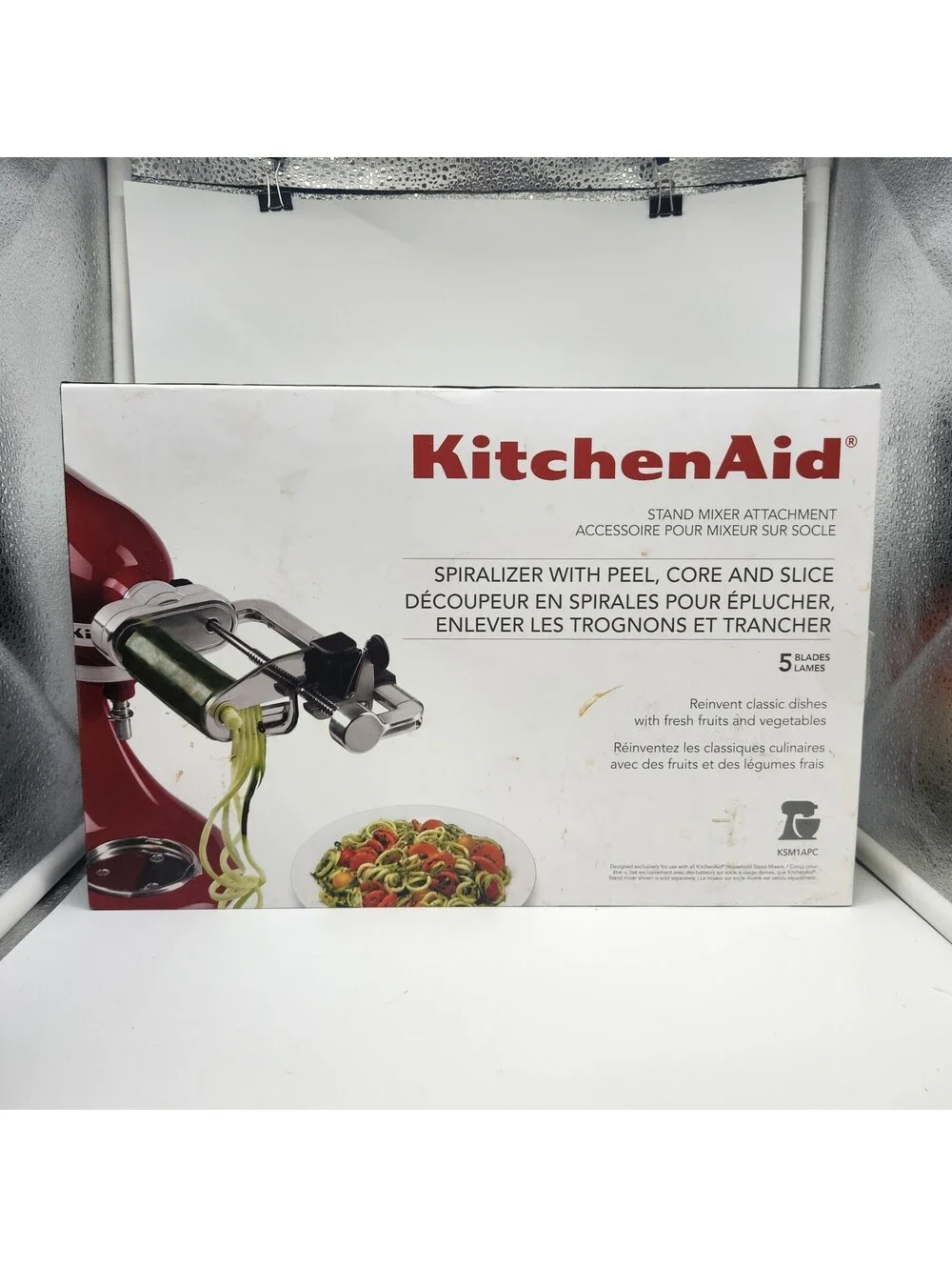KitchenAid KSM1APC Spiralizer Attachment Complete Peel Core Slice